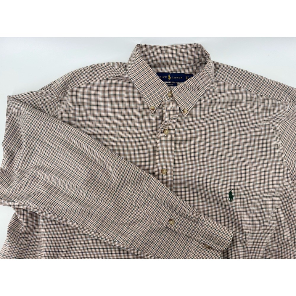 Ralph Lauren Shirt Mens XLT Tall Classic Fit Cotton Button Down Long Sleeve